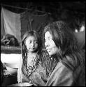 Lacandon woman and child