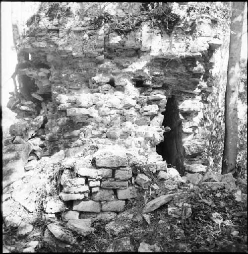 Northwest end of Structure 33 at Yaxchilan