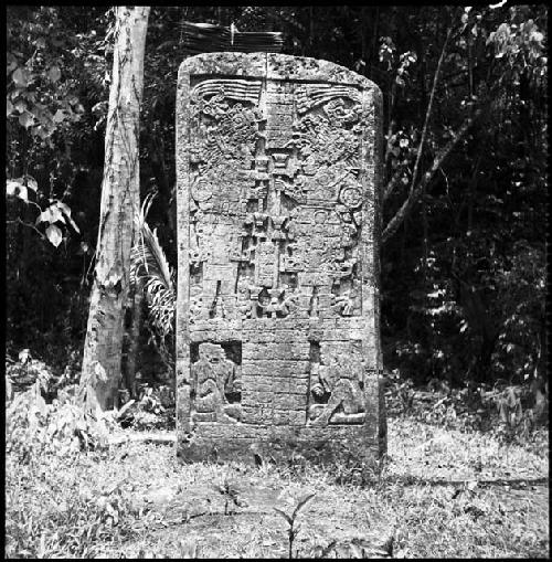 Front of Stela 1 at Ixkun