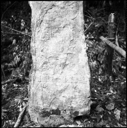 Lower front of Stela 5 at Ixkun