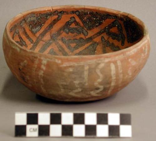 Pottery vessel - mended, St. Johns polychrome, prehistoric
