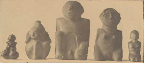 Stone and ceramic figurines from Tennessee and Missouri