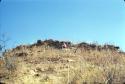 Stone walls from site U5355, Cerro Ramon, Moche Valley