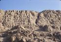 View of the top of the Huaca Santo Domingo, Moche Valley