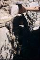 Niches in a well-constructed stone wall at the site Karapaico (U9563), Moche Valley