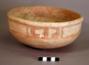 Bowl.  Incised ornament below rim.