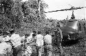 Loading stela on helicopter at Tamarindito