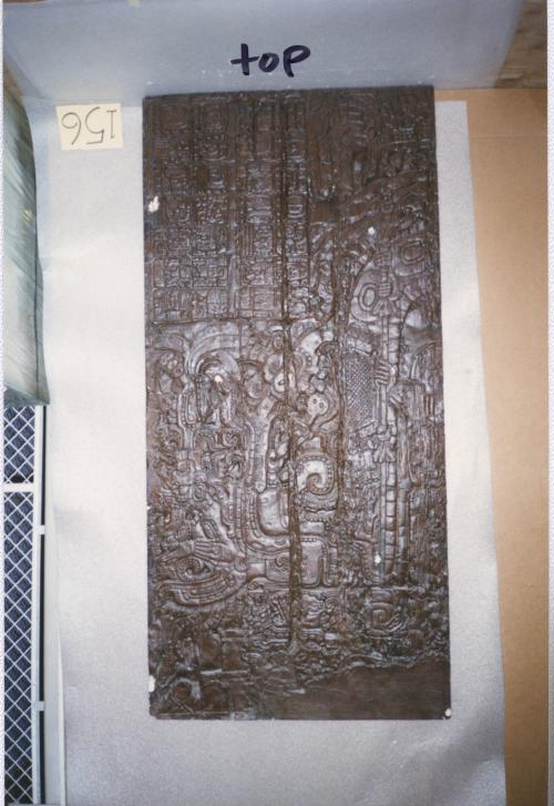 Cast of part of Temple IV, Lintel 3, Tikal