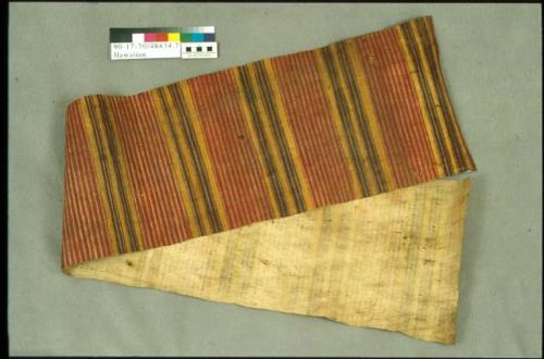 Tapa cloth, striped design