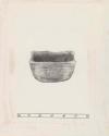 Small rectangular trough line vessel with three incised lines, R. E. Daly farm