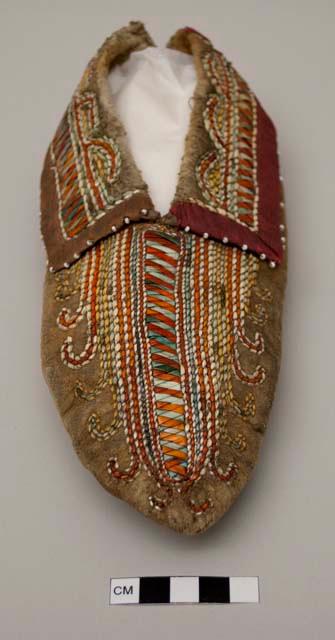 Moccasin, one of pair