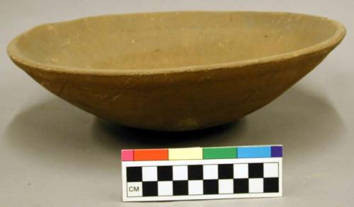 Ceramic vessel, complete bowl, plain