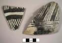 Polacca black-on-white potsherds