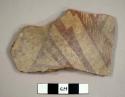 Sacaton red-on-buff potsherd--rare