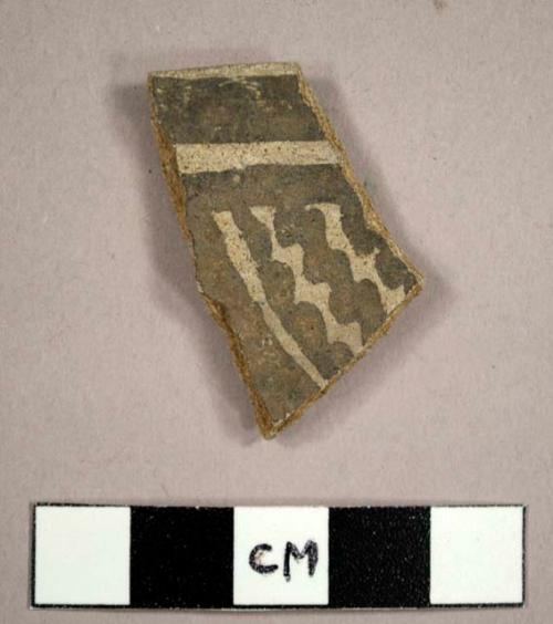 Tusayan black-on-white potsherd