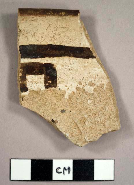 Late zuni glazed ware potsherd