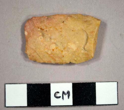 Stone fragment of projectile point, fluted