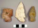 Stone projectile points, stemmed