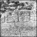 Detail of inscribed platform at Kabah