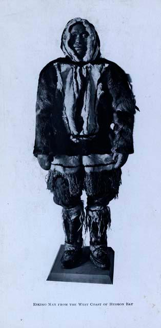 Illustration of Inuit man from the West Coast of Hudson Bay