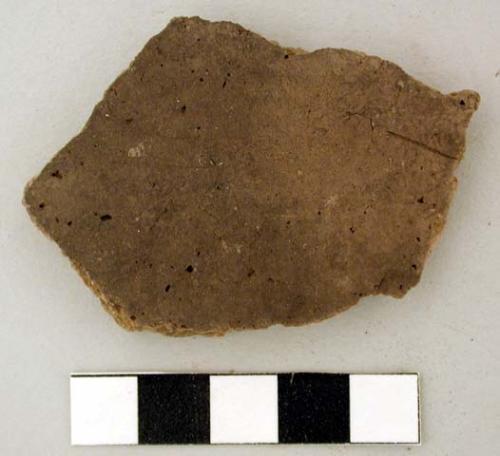 Ceramic, earthenware body sherds, undecorated; one mended