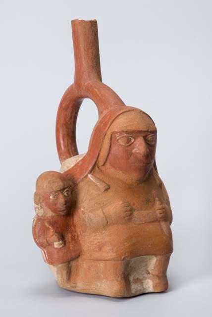 Water bottles, human form depicting woman with young child