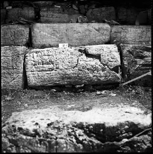 Stone from Hieroglyphic Stairway 1 of Structure 5 at Yaxchilan