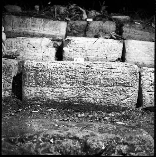 Stone from Hieroglyphic Stairway 1 of Structure 5 at Yaxchilan