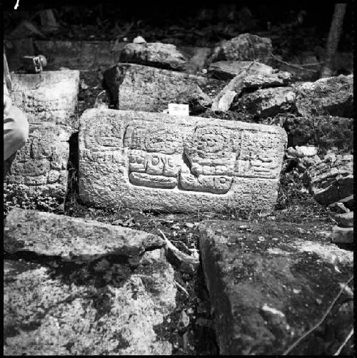 Stone from Hieroglyphic Stairway 1 of Structure 5 at Yaxchilan