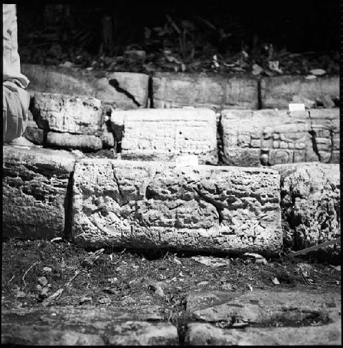 Stone from Hieroglyphic Stairway 1 of Structure 5 at Yaxchilan