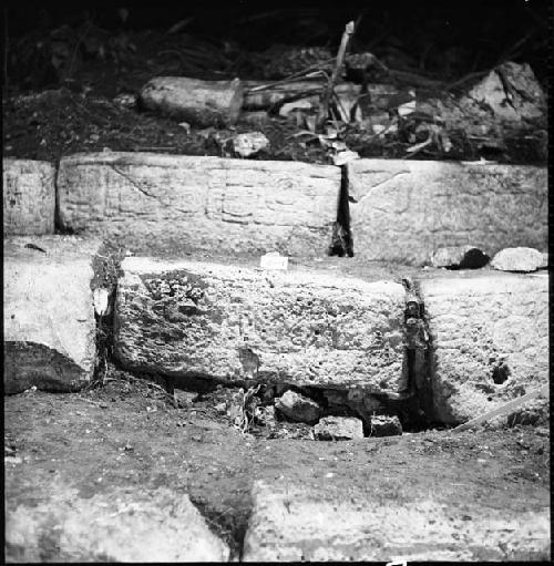 Stone from Hieroglyphic Stairway 1 of Structure 5 at Yaxchilan