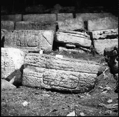 Stone from Hieroglyphic Stairway 1 of Structure 5 at Yaxchilan