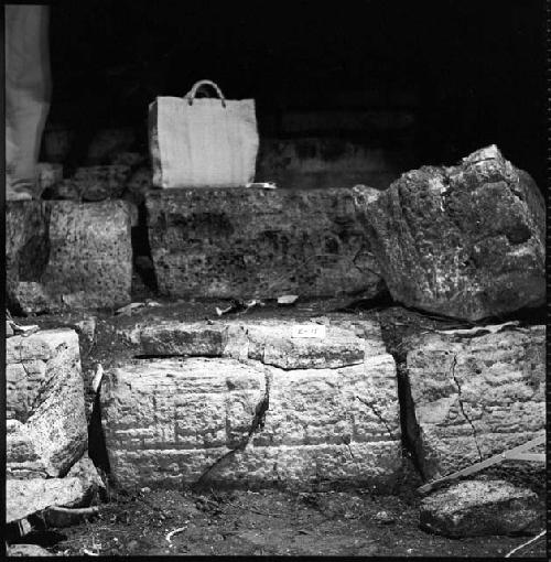 Stone from Hieroglyphic Stairway 1 of Structure 5 at Yaxchilan