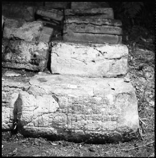 Stone from Hieroglyphic Stairway 1 of Structure 5 at Yaxchilan