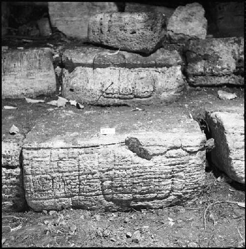 Stone from Hieroglyphic Stairway 1 of Structure 5 at Yaxchilan