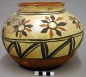 Jar, polacca polychrome style c. plant design.