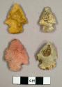 Stone projectile points