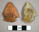 Stone projectile points