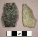 Stone projectile points, fox creek and stemmed lanceolate types