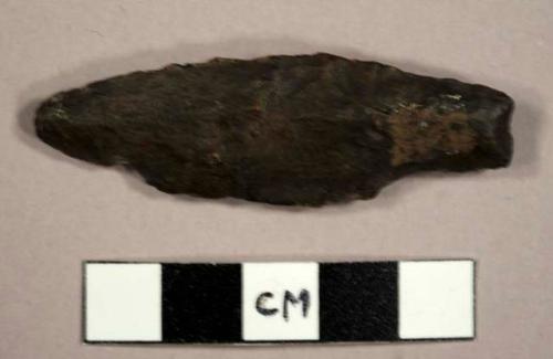 Cast projectile point, stemmed