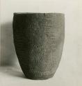 Ceramic jar with net impressions