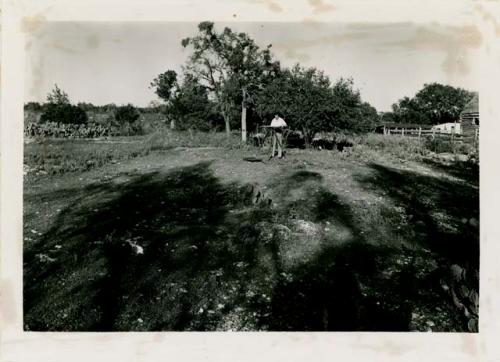 Mound number 1, typical burned rock midden mound