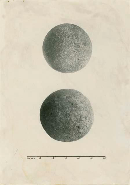 Two small round discs