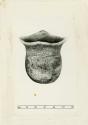 Pot with quadrangle rim, gonged indentations, and incised lines