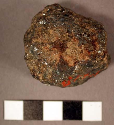 Nodule of metallic mineral.