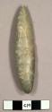 Replica of a projectile point, agate basin type. 9.7 cm.