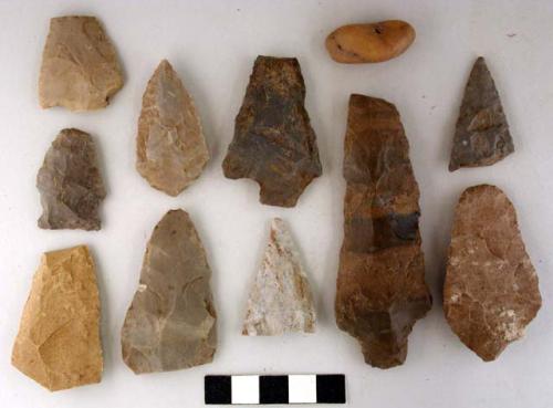 Point, stone, point fragments