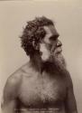 Studio portrait of "Booree," an Aboriginal Chief.