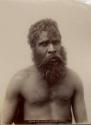 Studio portrait of an Aboriginal man of Monaro District