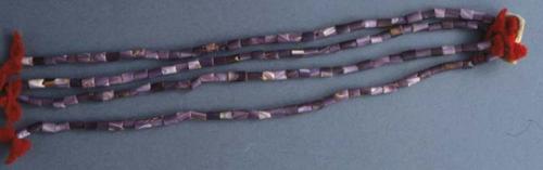 Condolence string of Wampum